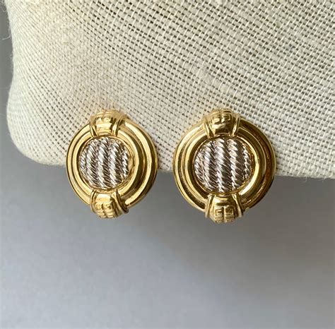 givenchy vintage earrings clip on